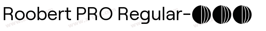 Roobert PRO Regular字体转换